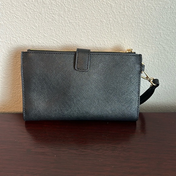 Michael Kors‎ Jet Set Travel Large Saffiano Leather Quarter-Zip Wallet - NWT - Picture 4 of 6